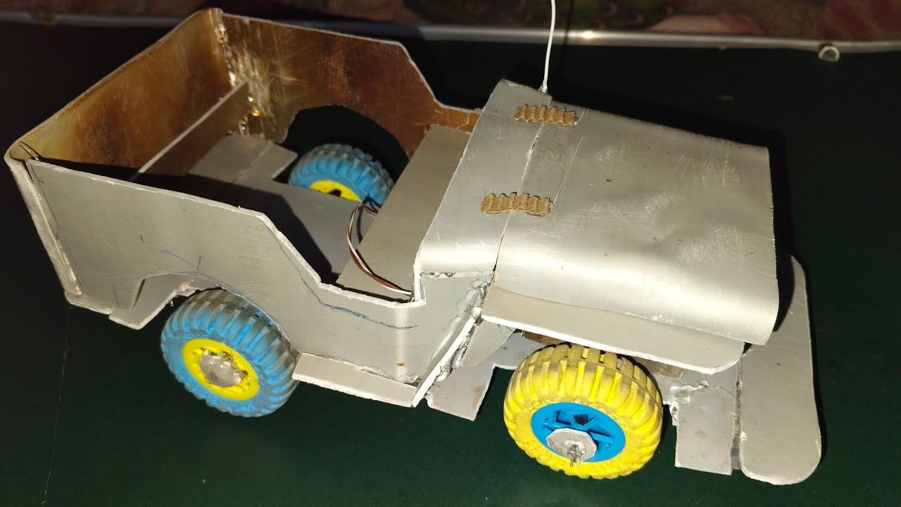 How to make RC landy Jeep with PVC pipe.                     DIY chassis for RC form pvc pipe sheet 