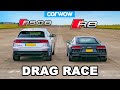 Audi R8 vs RSQ8: DRAG RACE!