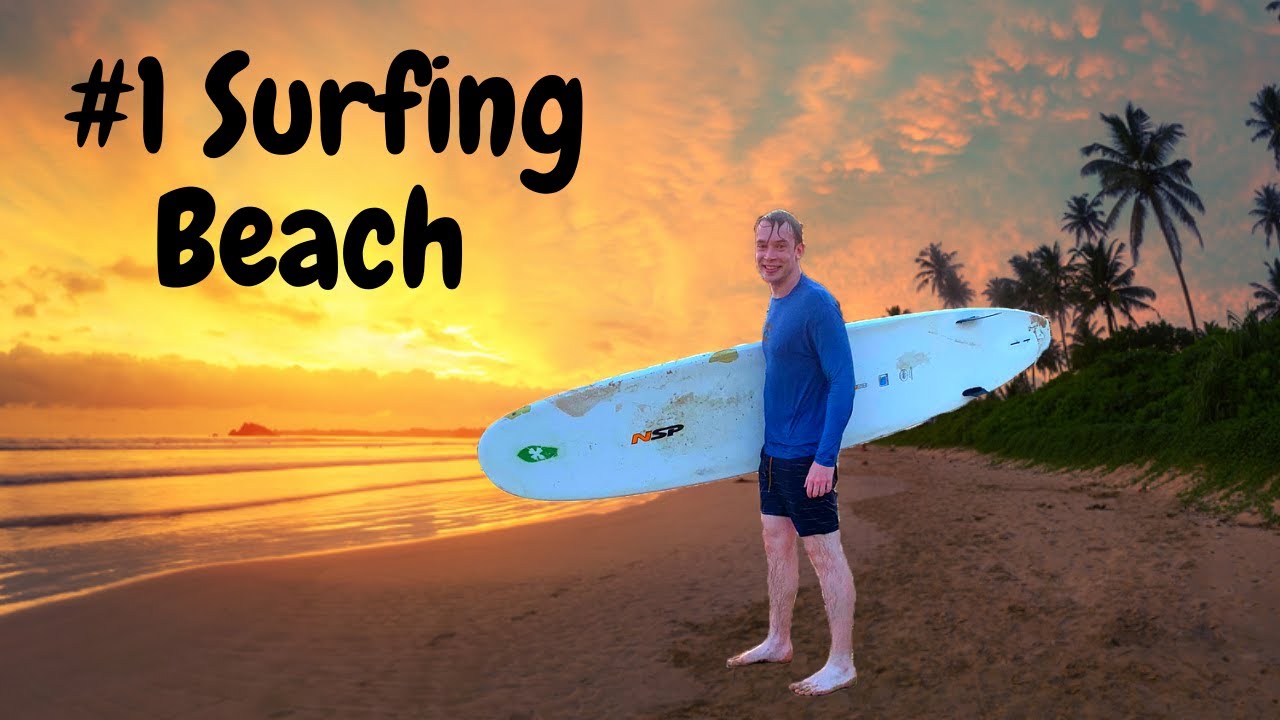 BEST SURFING BEACH in the WORLD for BEGINNERS? My Progress after 4 days in Weligama + surfing tips