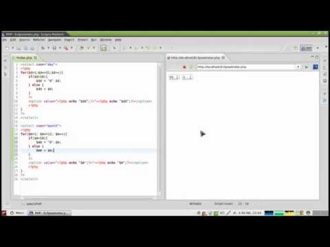 PHP Basics - ComboBox 2/3: date (MONTH)