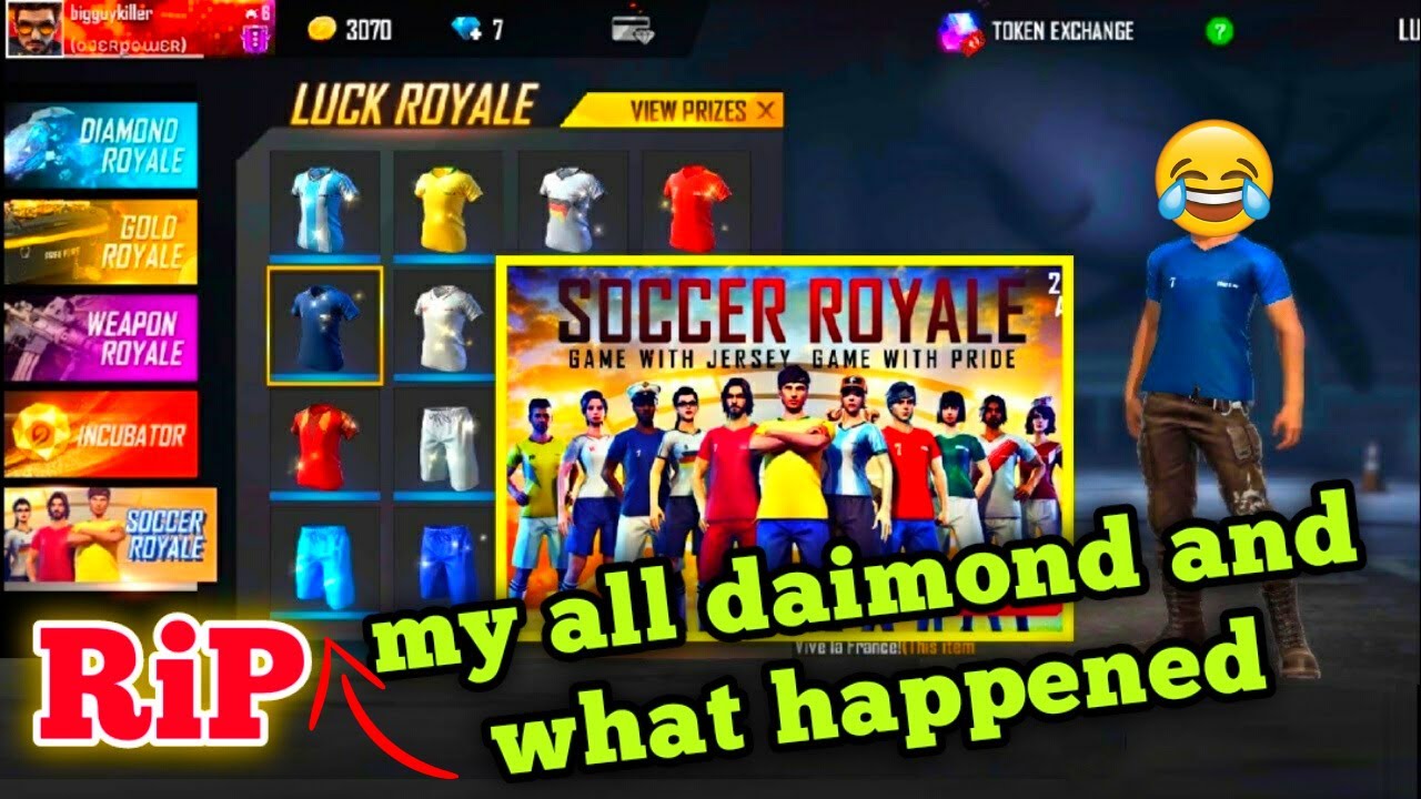 Free Fire New Event Soccer Royale Free Fire Jersey Event Full Details Youtube