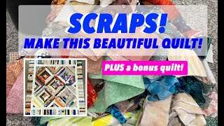 ☀️ ♻️ TAME YOUR SCRAPS ♻️ ☀️ | Not one - TWO BEAUTIFUL QUILTS from SCRAPS & STASH! | Jazzy Quilting