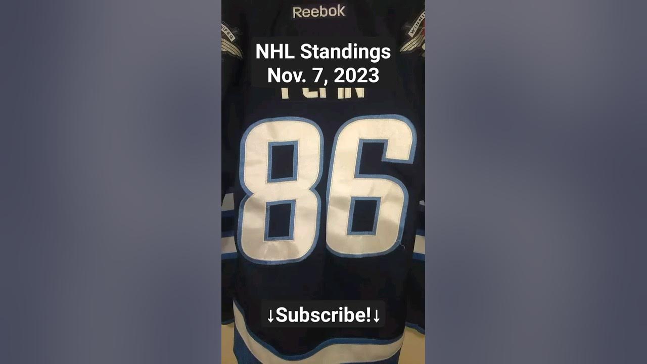 NHL Standings before November 7, 2023 games 