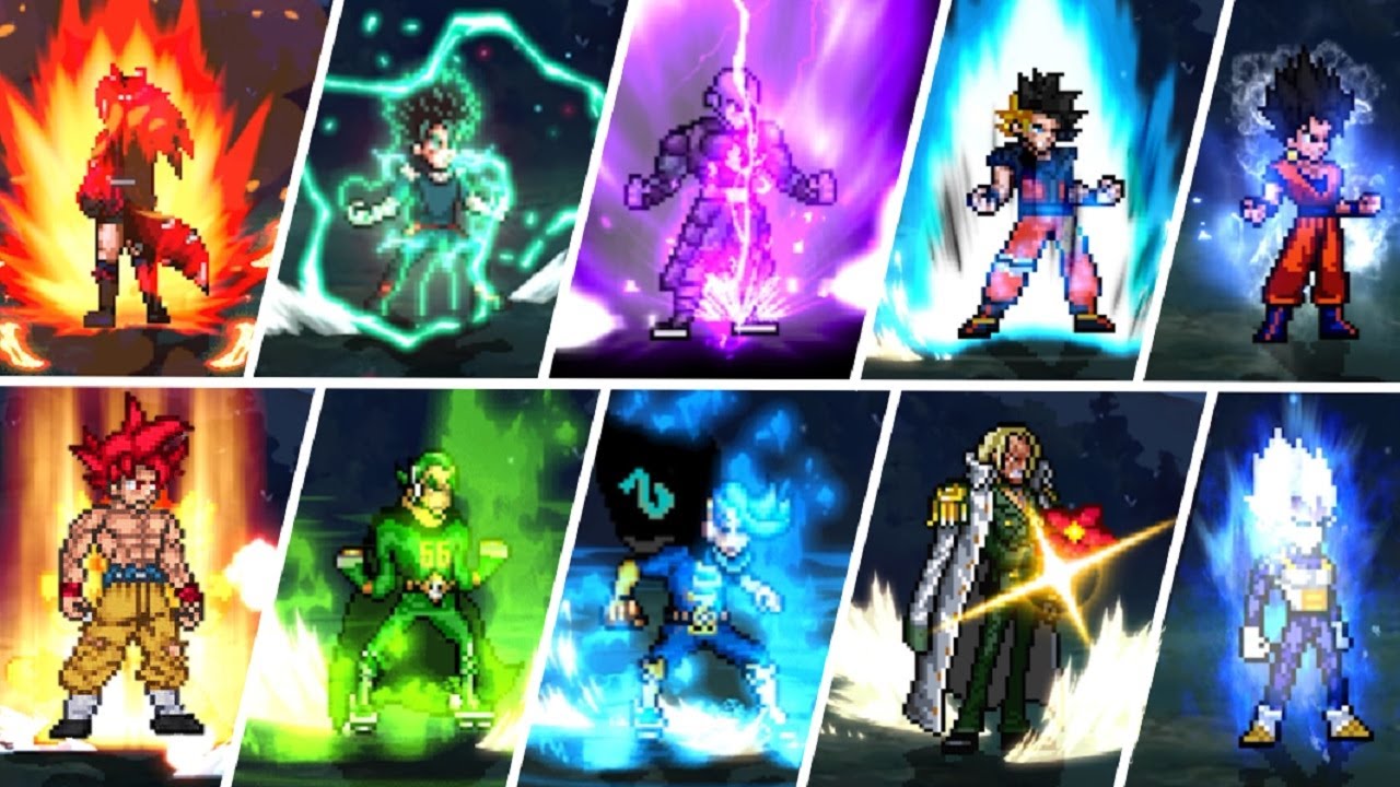 All Transformations ANIME WAR SUPER 2 MUGEN KODAIKA / Forms - MUGEN 