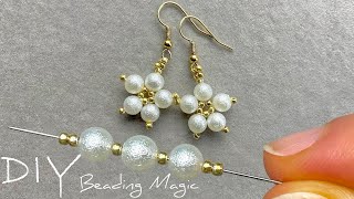 DIY Beaded Earrings: How to Make Flower with Beads | Beading Tutorials