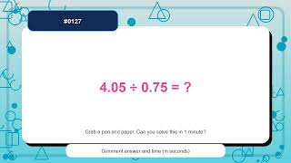 127 | Decimal Practice | Quick Math