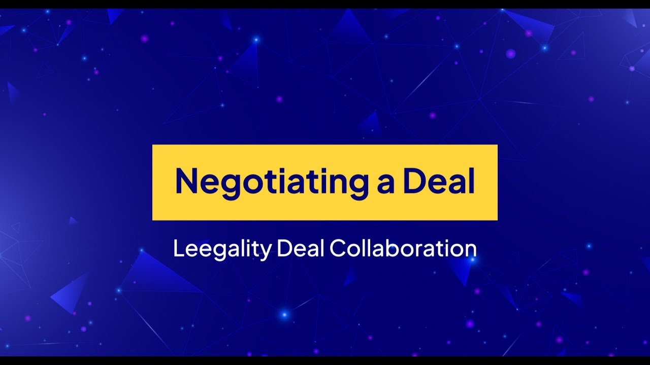 Negotiating a Deal using Deal Collaboration - YouTube