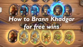 Tips on how to do Brann Khadgar combo | Hearthstone battlegrounds guide / tutorial