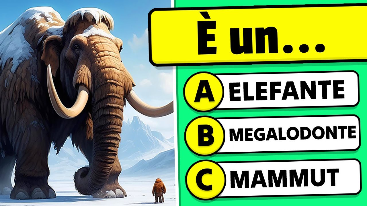 🦴Quanto Conosci La Preistoria? 50 Domande Di Cultura Generale 🥩✅