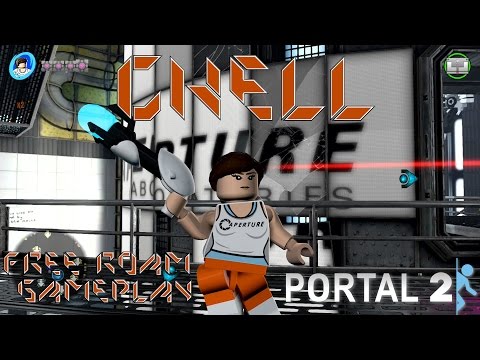 LEGO Dimensions - Chell Free Roam Gameplay on Portal 2 Level