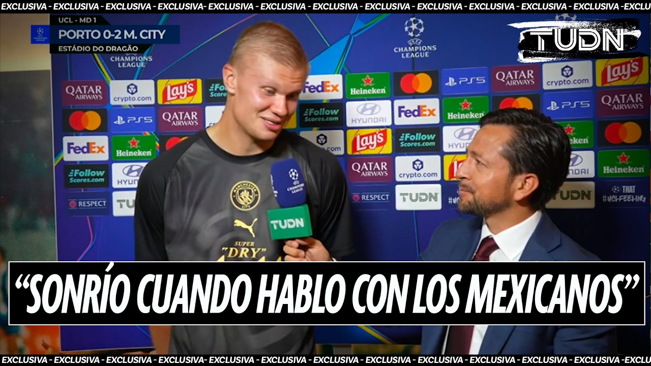 ¡EXCLUSIVA! HAALAND revela su CARIÑO por MÉXICO y habla de su NOMINACIÓN al BALÓN DE ORO | TUDN