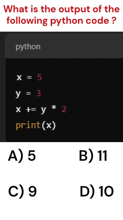 what is the output of the following python code. #shorts #python - YouTube