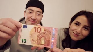 [국제커플]독일마트에서 10유로를 가지고 무엇을 살 수 있을까? 독일물가 체험(자막)