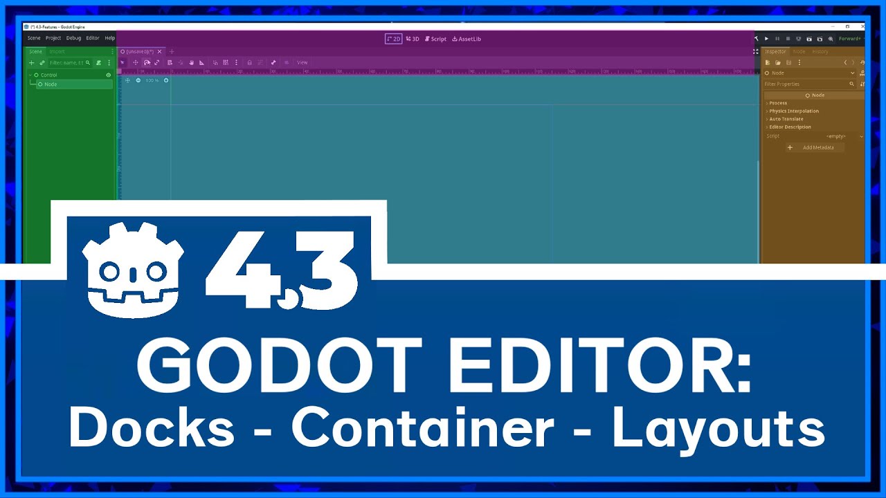 So funktioniert das Godot Engine 4.3 Editor Layout - YouTube
