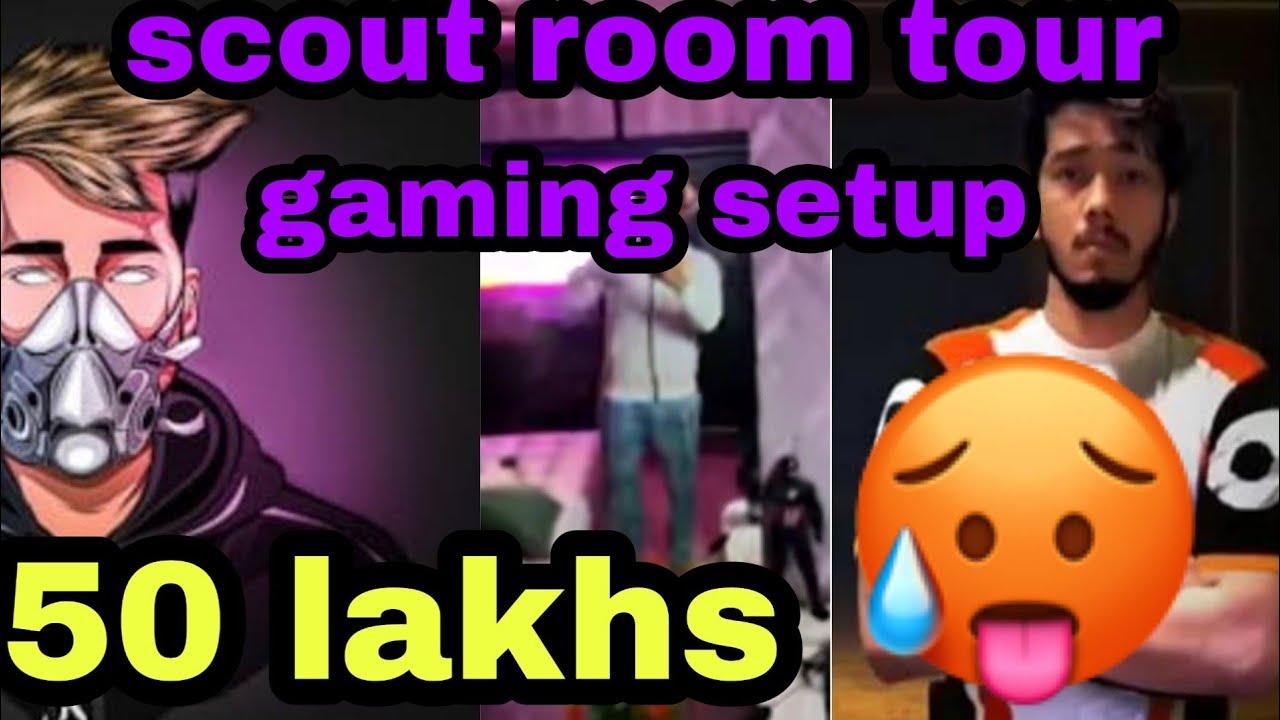 50 lakhs scout gaming setup 🥵 scout room tour scout gaming pc setup