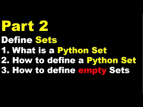 Python 3 Basics # 17.2 | Python Sets | How to Create Python Sets | How to Create empty python sets - YouTube Python 3 Basics # 17.2 | Python Sets | How To Create Python Sets | How To Create Empty Python Sets - Youtube
