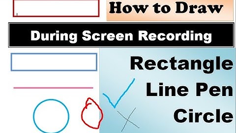 How to Draw line on video screen recording / Draw line during video screen recording on mobile phone