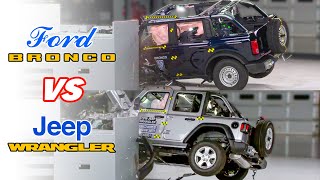 Ford BRONCO vs Jeep WRANGLER – Crash Test Comparison