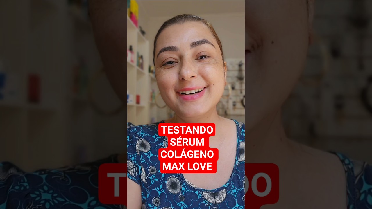Sérum Facial Colágeno Max Love auxilia no fortalecimento e hidratação. 