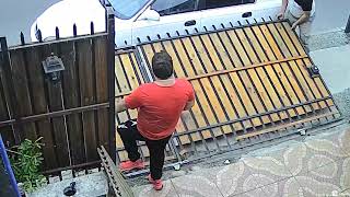 Garage Gate Falls on Newly Purchased Car