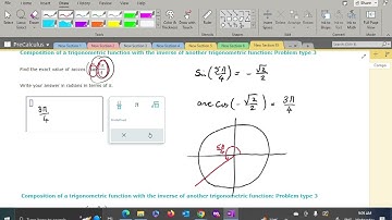 4.7.e Composition of a trigonometric function with the inverse of another trig : Problem type 3