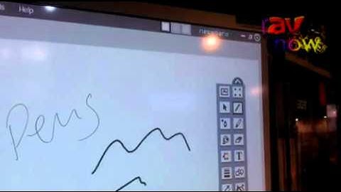 ISE 2012: Nautilus Demos NetBoard Height-Adjustable Interactive White Board Solution