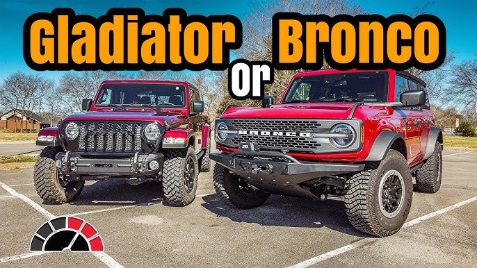 Ford Bronco Vs Jeep Gladiator: Off-Road Showdown