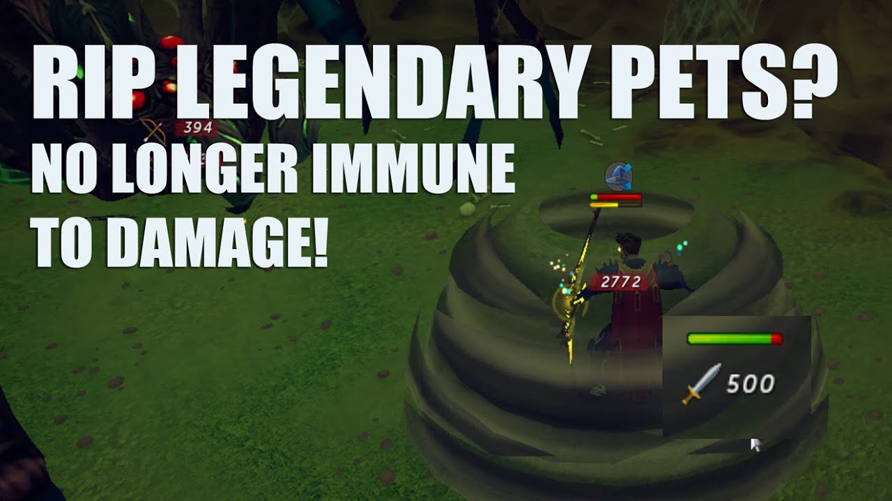 Runescape! RIP Legendary Pets? No Longer Immune to Damage - YouTube