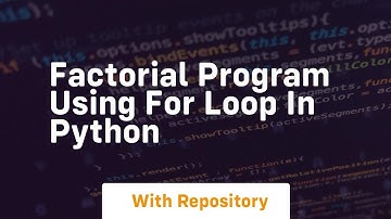 factorial program using for loop in python