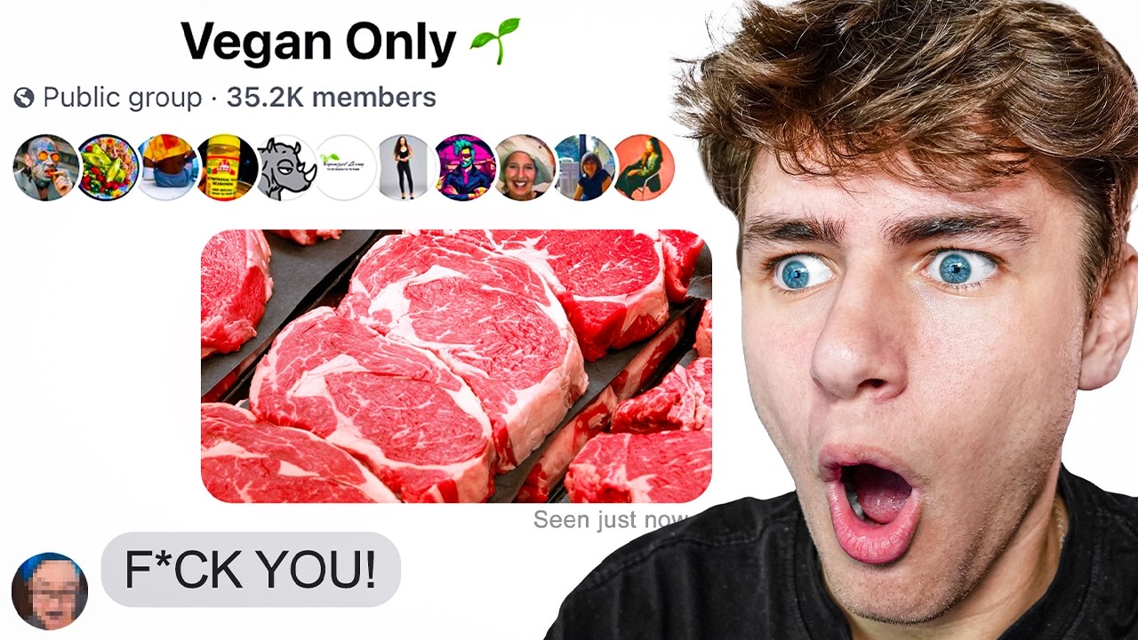 Trolling Vegan Facebook Groups