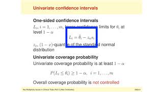 Key Multiplicity Issues in Clinical Trials I (Module F)