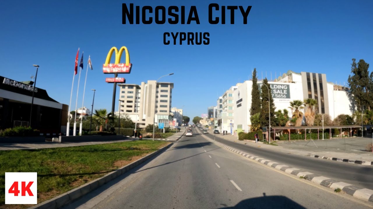 DRIVING in NICOSIA CITY *Lefkosia* in CYPRUS 🇨🇾 4K (60fps)