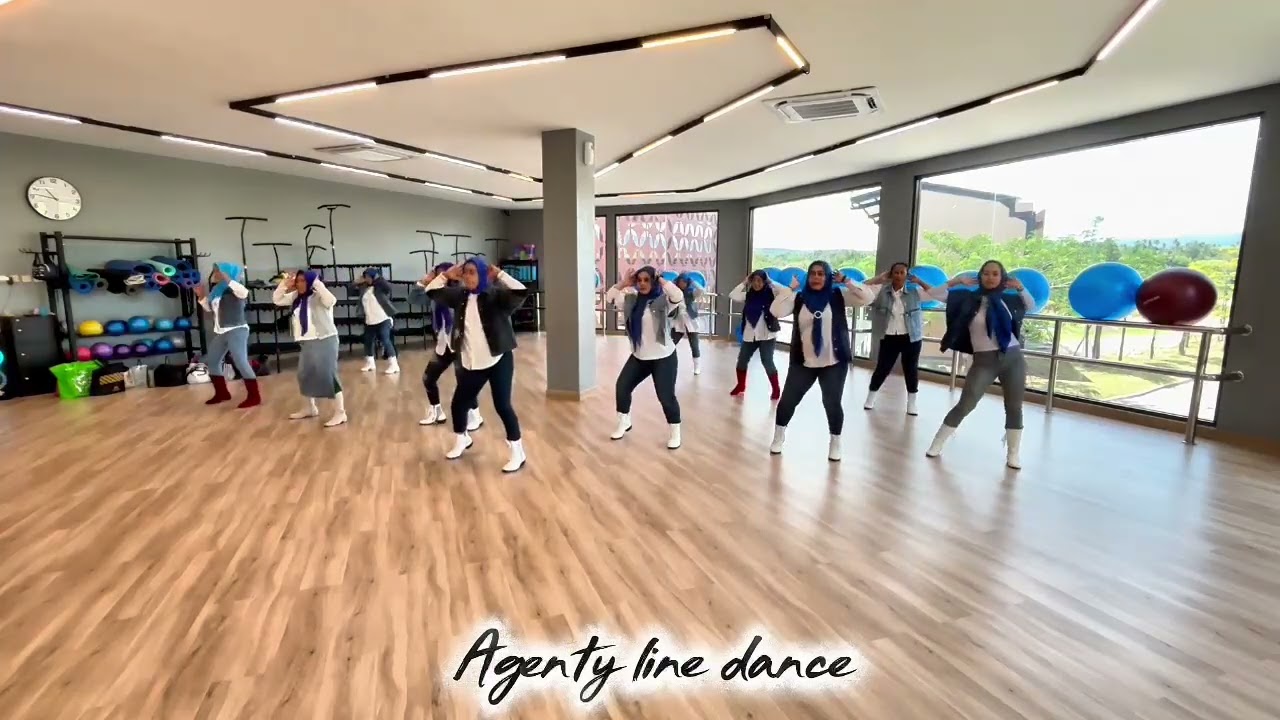 One Night Of Freedom Line Dance demo ULD Cilegon Choreo Ussy (INA)& Suroto (INA) 