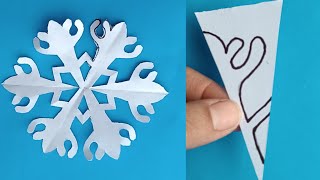 Paper snowflake #How to make easy paper snowflakes #christmas decoration ideas#part236