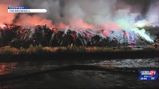 Fire ignites in Knott Landfill compost pile from spontaneous combustion; facility will take ...