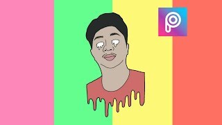 CARTOON WITH DRIPPING EFFECT | Picsart CARTOON WITH DRIPPING EFFECT | Picsart