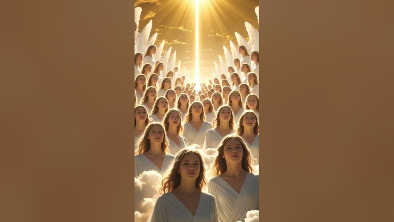 Heaven Opens and Angels Begin to Sing 👼✨ | #shorts #jesus #heaven