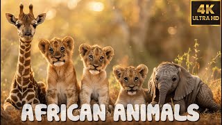 AFRICAN WILD ANIMALS | 4K(60FPS) Wildlife Film 🌿 RELAX JAZZ MUSIC & BIRDSONG FOREST Sound ♫