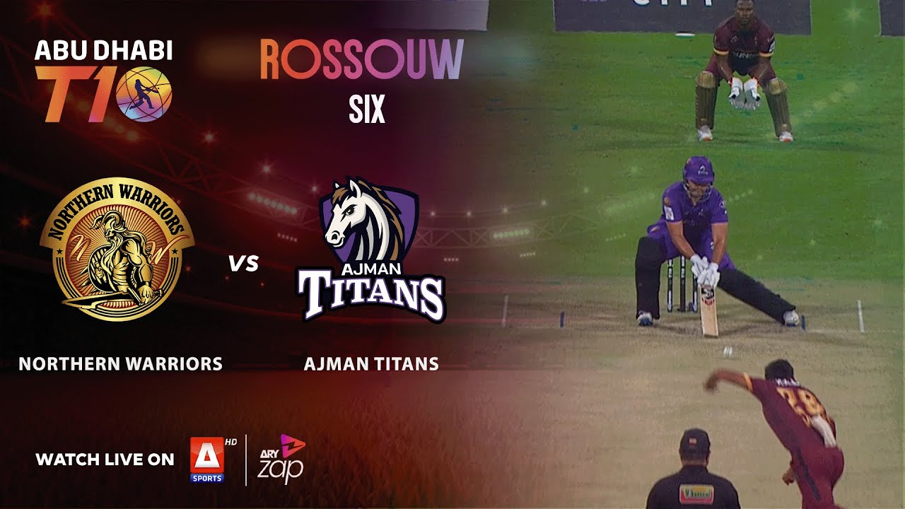 ROSSOUW SIX😱 | ABU DHABI T10 League | A Sports - YouTube