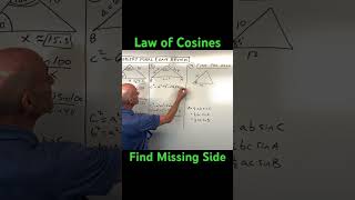 Use the Law of Cosines to Find the Missing Side in a NonRight Triangle