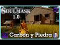 🎭¡POR FIN PRODUCIMOS HIERRO!⛏️ (mina de carbón + base de piedra) | SOULMASK 1.0 #20 Gameplay Español