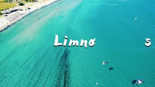 Keros Beach Lemnos from above  Παραλία Κέρος Λήμνος από ψηλά (Drone 4K Video, August 2022)