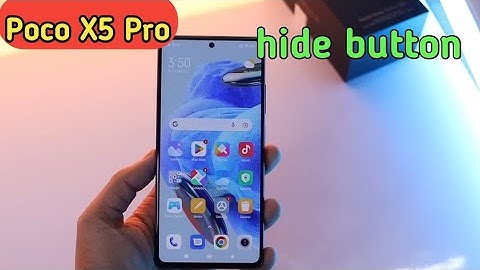 How To Hide Button, How To Hide Back Button In Poco X5 Pro, Navigation Button Setting In Poco X5
