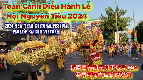Toàn Cảnh Diễu Hành Lễ Hội Nguyên Tiêu 2024 Giáp Thìn / 2024 甲辰年元宵節的遊行 / Vietnam Cultural Parade