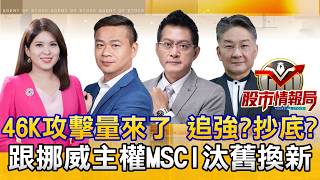 攻擊量46K 追強？撿底部出量？ 輝達800VDC白皮書 矽晶圓抄底｜挪威主權MSCI煙火秀 禾伸堂、國巨、南亞科還有大黑馬｜鴻海翻車 華碩、和碩波段搶分《股市情報局》丁士芬 許豐祿 黃宇帆 楊少凱