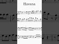 HAVANA SHEET MUSIC FOR SOPRANO SAXOPHONE! 🎷#sheetmusic #havana #sopranosaxophone #shorts