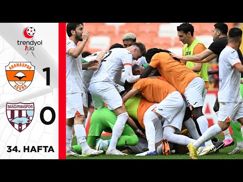 Adanaspor (1-0) Teksüt Bandırmaspor - Highlights/Özet | Trendyol 1. Lig - 2023/24
