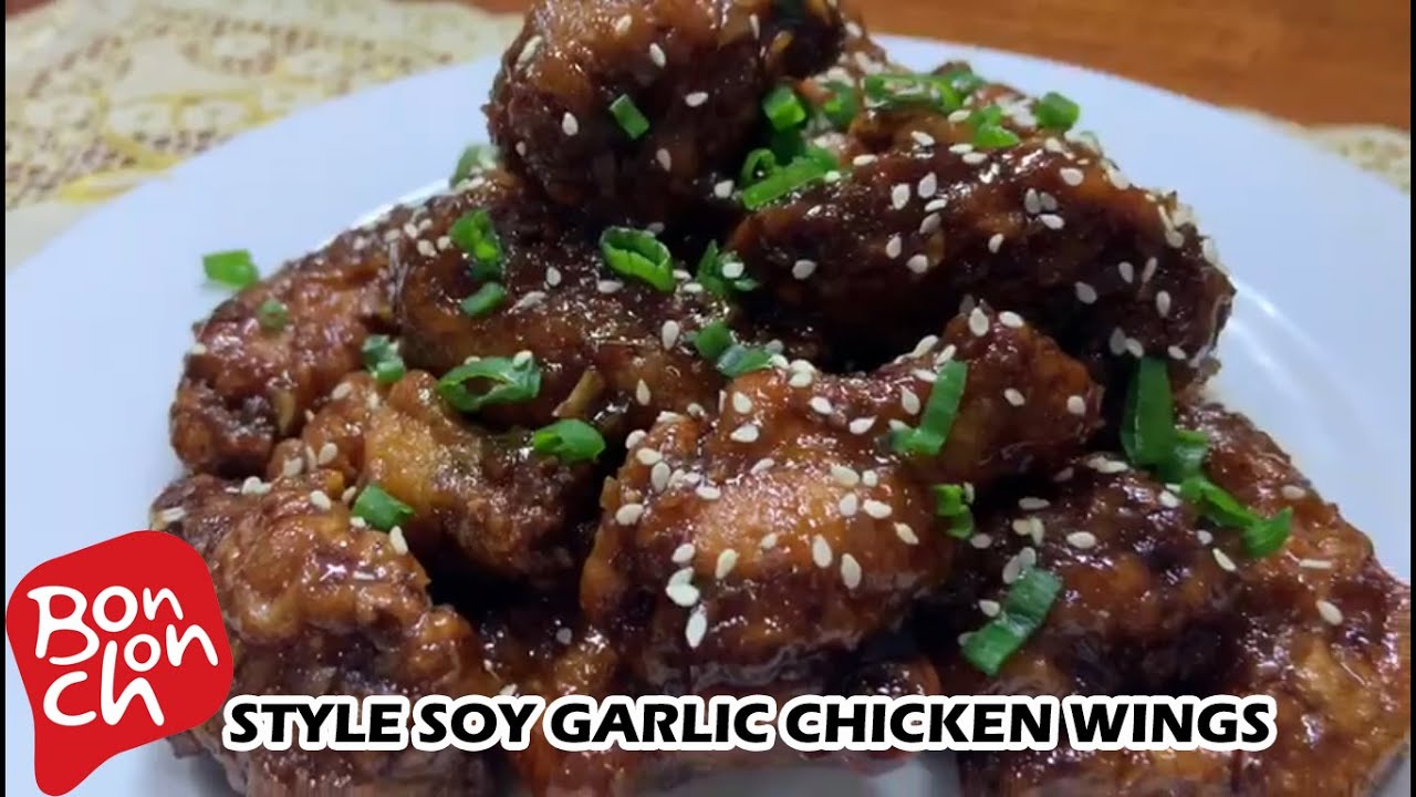 Soy Garlic Chicken Wings | Bonchon Style Fried Chicken Wings - YouTube