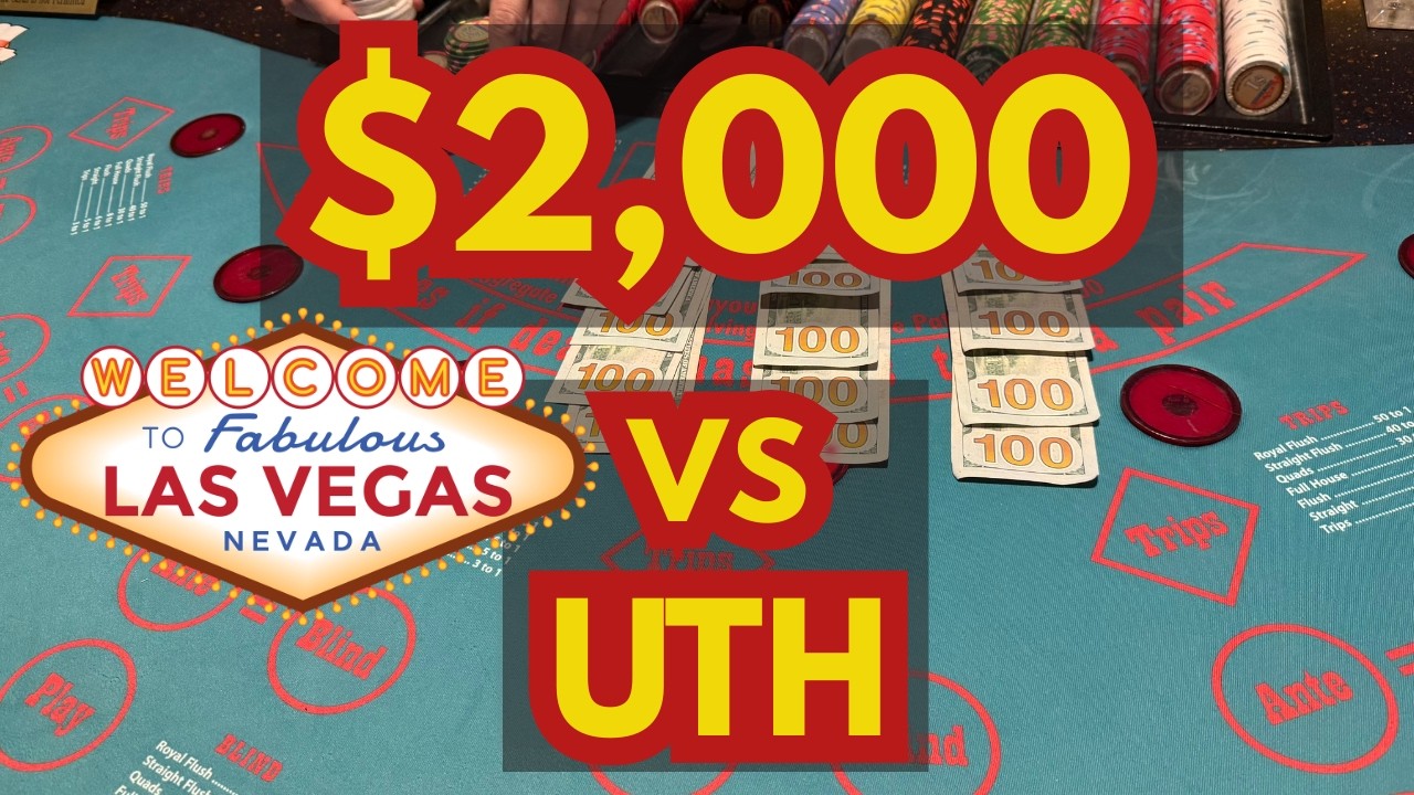 $2,000 vs ULTIMATE TEXAS HOLD 'EM in LAS VEGAS!! 🍀🍀