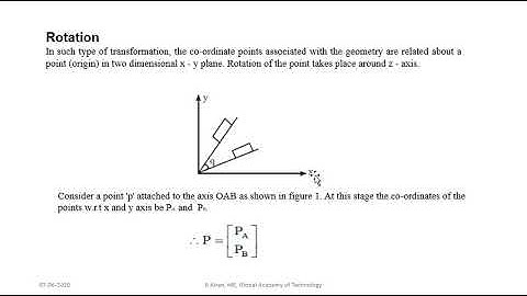 Lecture 4 on transformations in CAD & Computer Graphics-Module 2-17ME62 CIM
